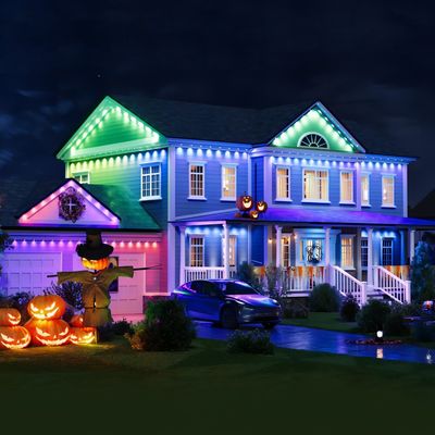 Đèn tường ngoài trời chống nước điện RGBIC CCT thông minh Eave dây cho đám cưới